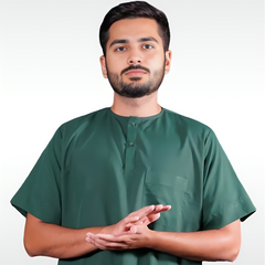 Adult Thobe -  Short Sleeves - Light Green - TTW/D27
