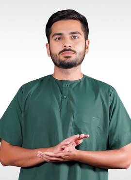 Adult Thobe -  Short Sleeves - Light Green - TTW/D27
