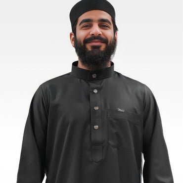 Jet Black Elegance Thobe